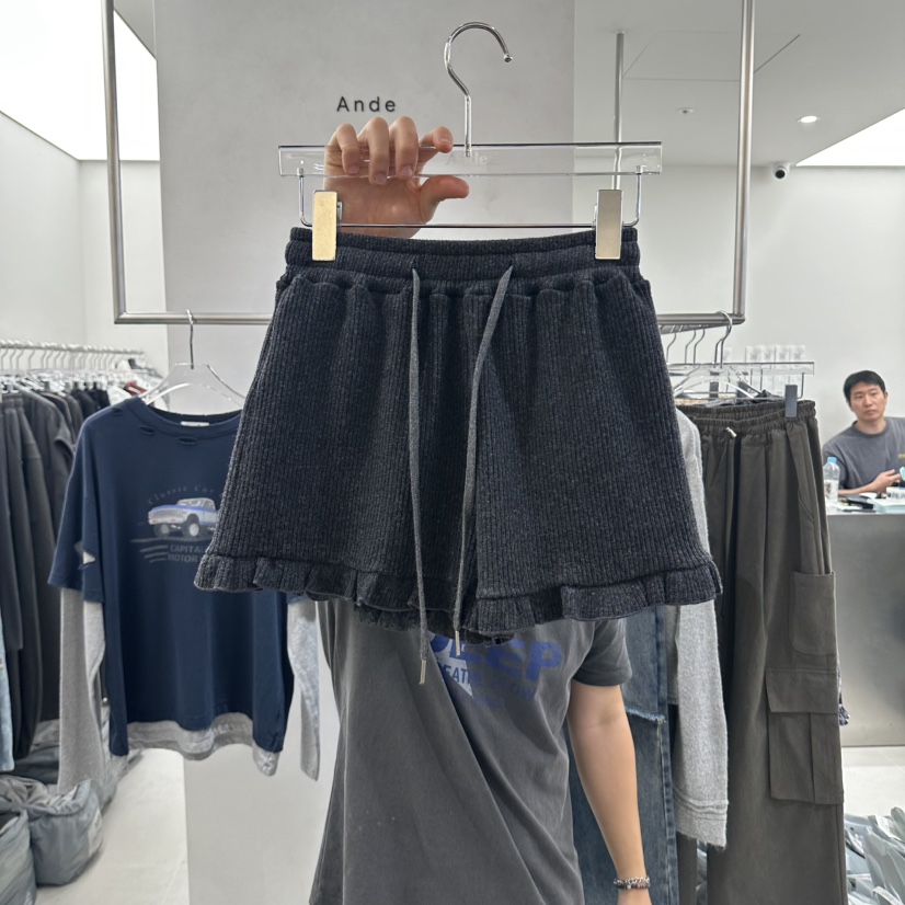 ANDE東大門代購女士新品真品推薦人氣休閑熱賣時尚短褲羊毛ANDE短褲圖色3