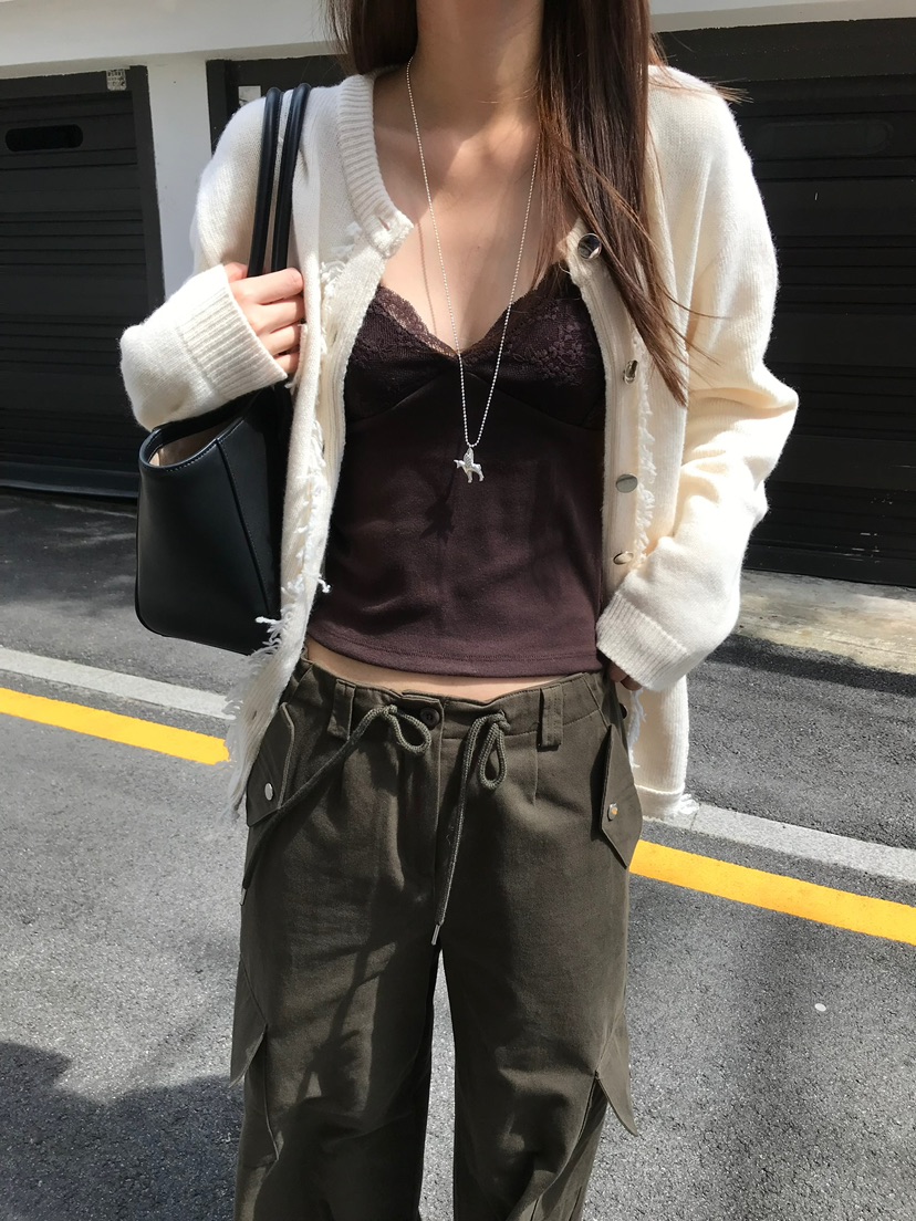 ESCHER東大門實拍女裝新品推薦真品人氣休閑時尚吊帶背心ESCHER吊帶/背心