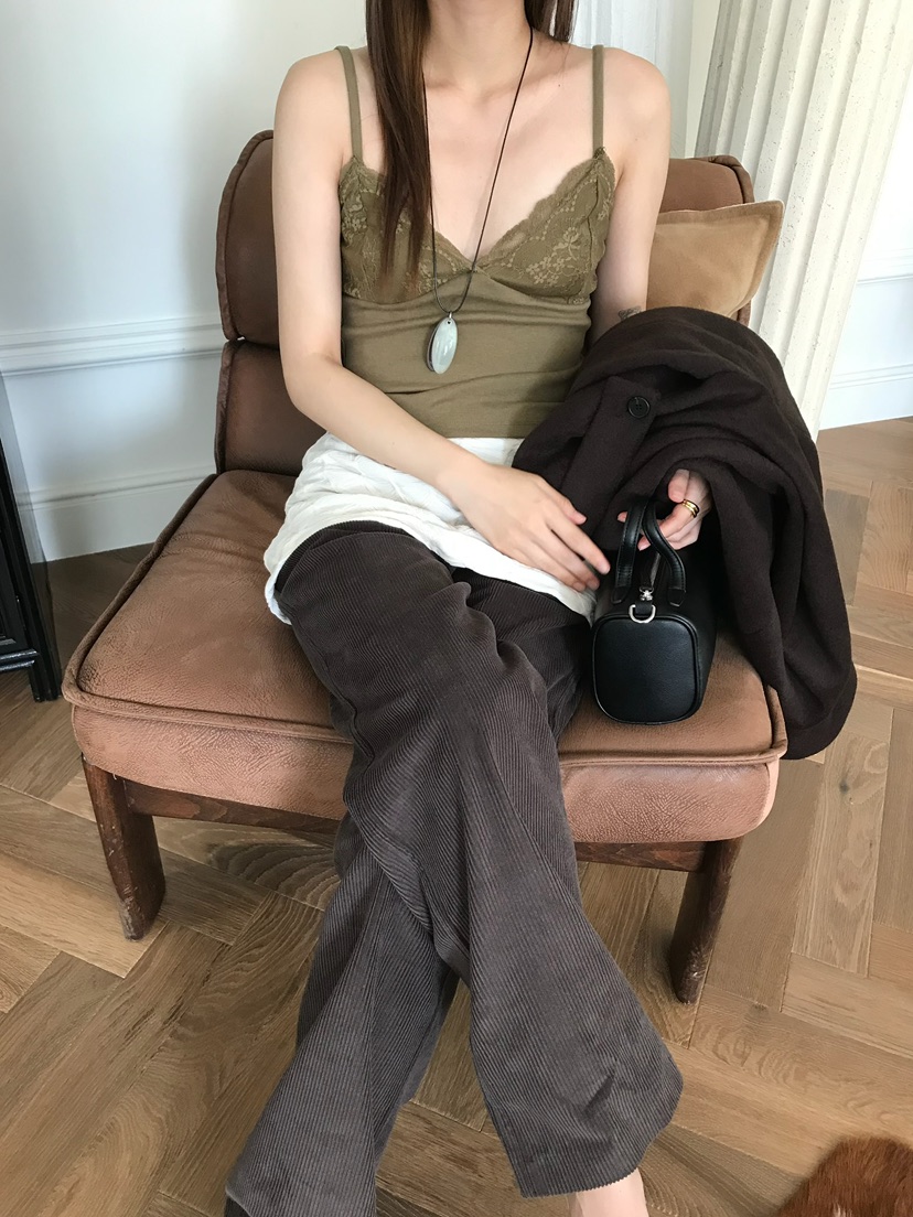 ESCHER東大門實拍女裝新品推薦真品人氣休閑時尚吊帶背心ESCHER吊帶/背心