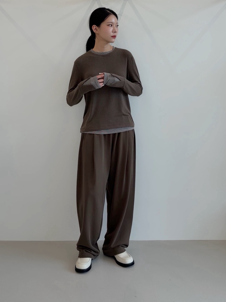 ELIA東大門實拍女士新款熱賣人氣真品推薦時尚休閑長袖T恤ELIA長袖T恤