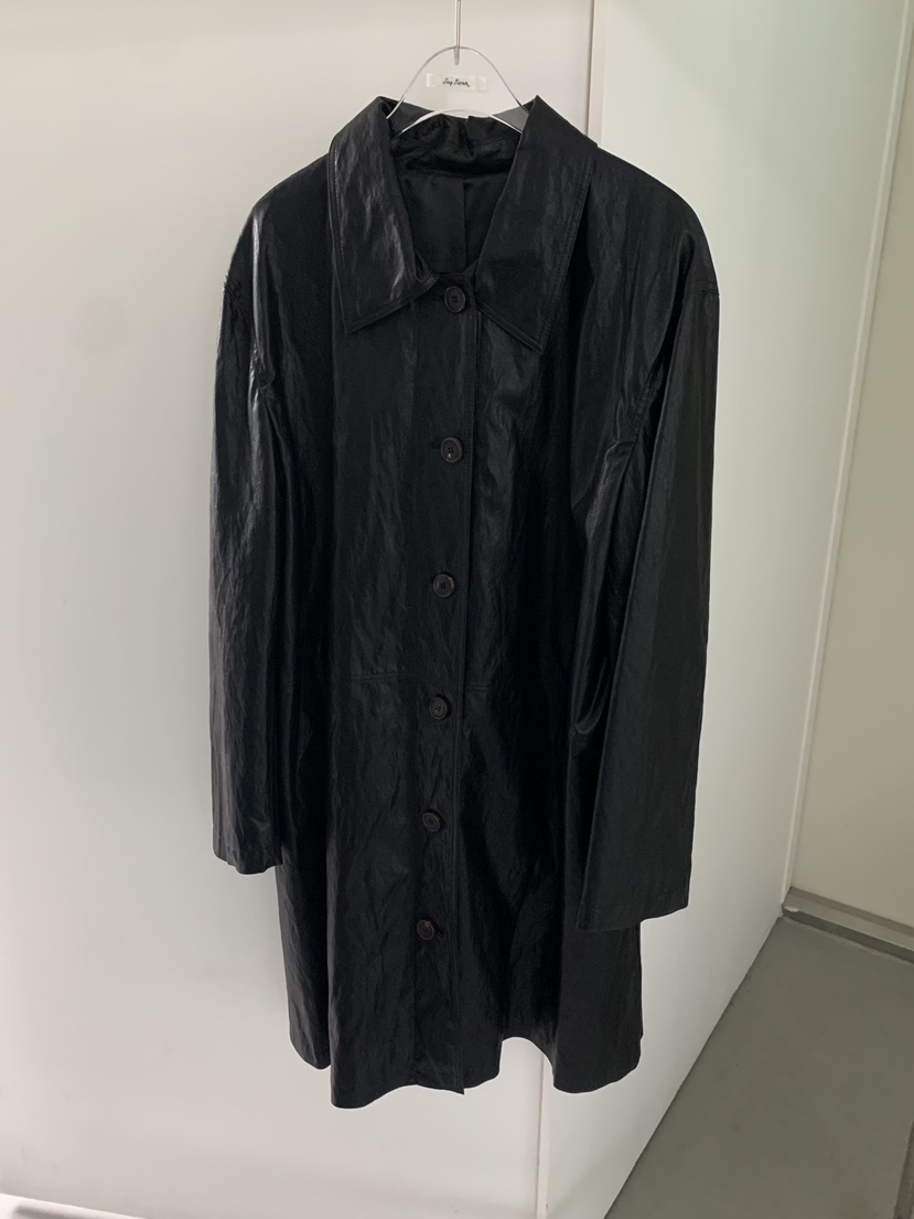 SHOP POSTER韓國直郵女士新品熱賣推薦真品長款風衣皮革SHOP POSTER長款風衣圖色1