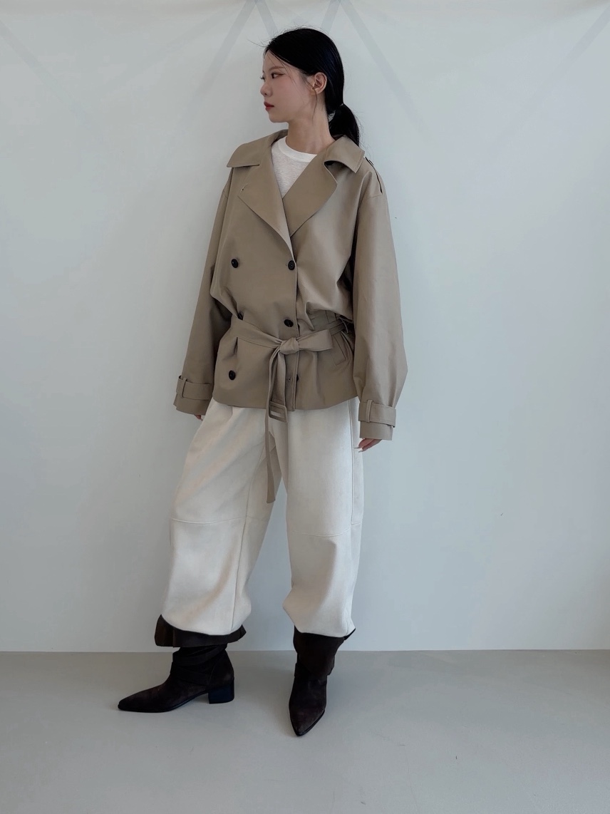 ELIA韓國代購女裝新款真品熱賣時尚人氣推薦休閑夾克含腰帶ELIA夾克
