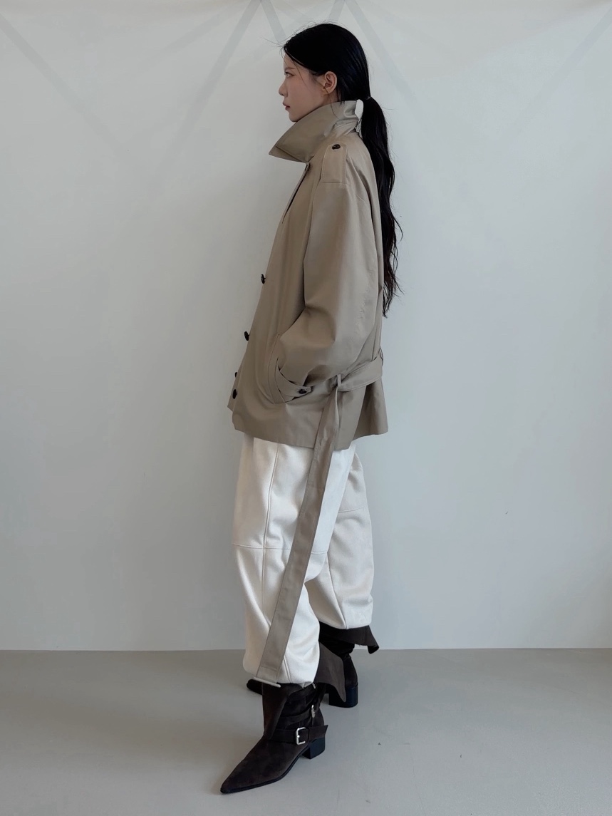 ELIA韓國代購女裝新款真品熱賣時尚人氣推薦休閑夾克含腰帶ELIA夾克