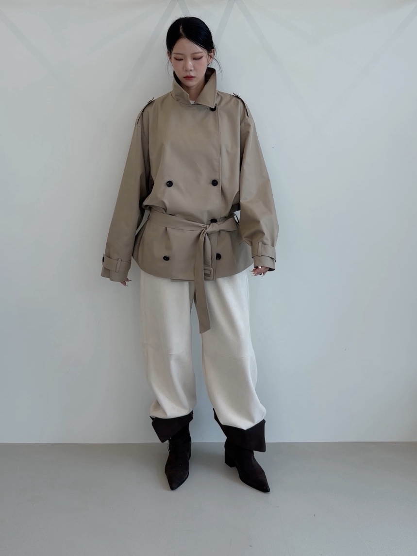 ELIA韓國代購女裝新款真品熱賣時尚人氣推薦休閑夾克含腰帶ELIA夾克