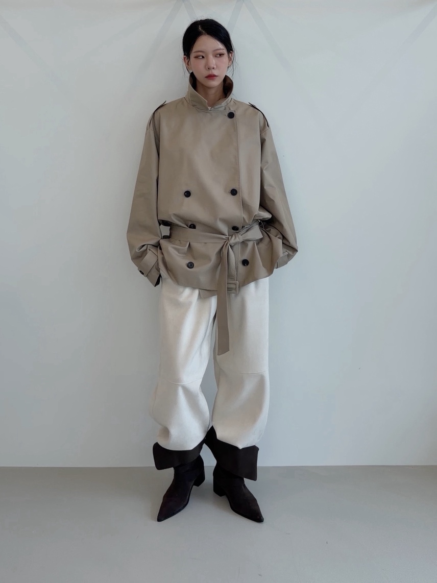 ELIA韓國代購女裝新款真品熱賣時尚人氣推薦休閑夾克含腰帶ELIA夾克