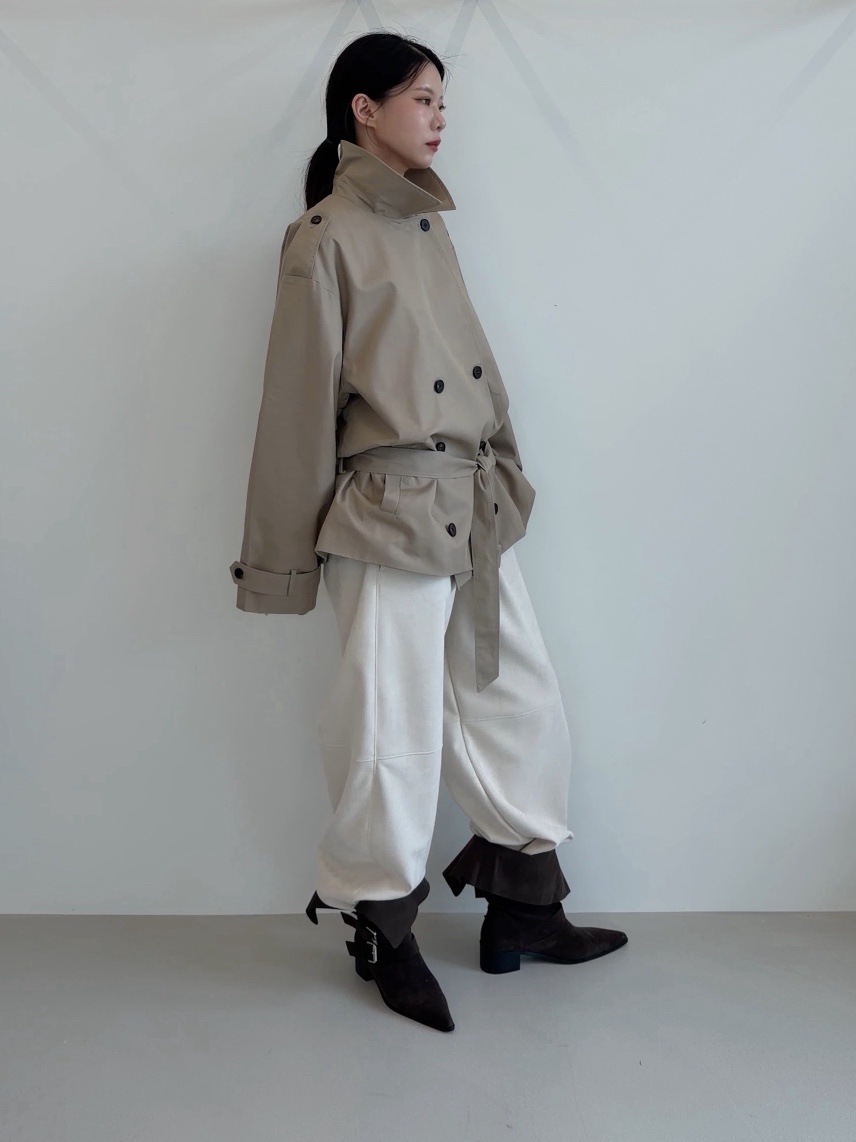 ELIA韓國代購女裝新款真品熱賣時尚人氣推薦休閑夾克含腰帶ELIA夾克