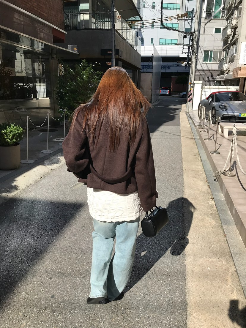 ESCHER東大門直郵女士新款推薦真品休閑人氣時尚夾克羊毛ESCHER夾克