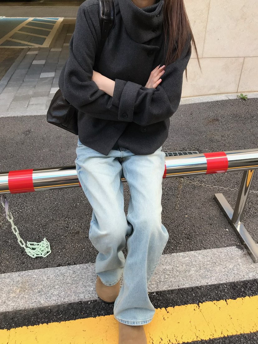 ESCHER東大門直郵女士新款推薦真品休閑人氣時尚夾克羊毛ESCHER夾克