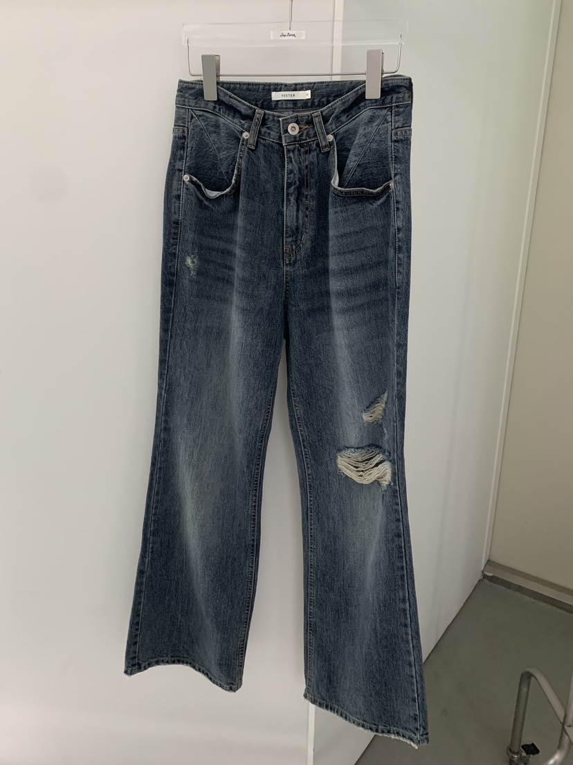 SHOP POSTER東大門實拍女裝新品推薦熱賣時尚牛仔褲復古SHOP POSTER牛仔褲圖色1