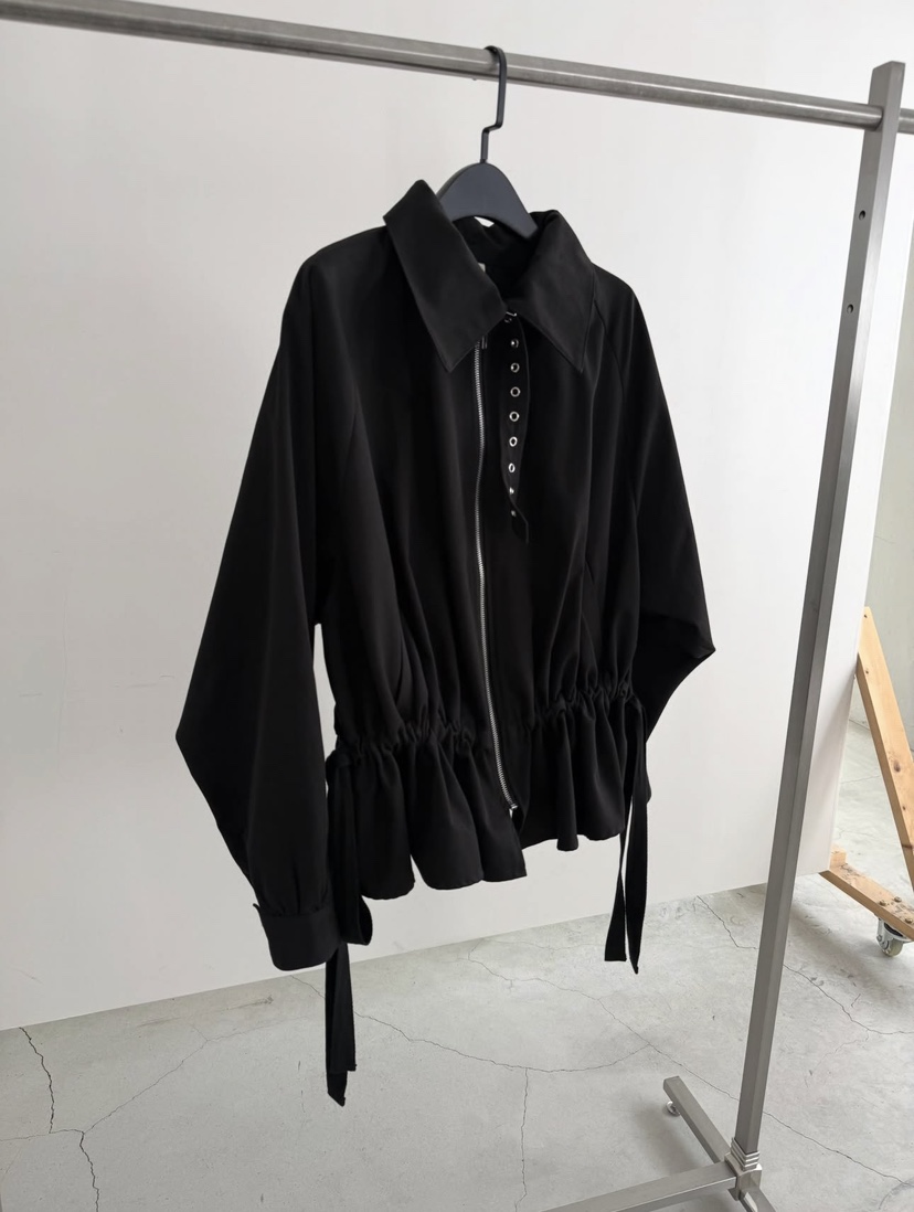 IMAGEPIECE/NEVER.1東大門直郵女裝新品熱賣休閑夾克褶裥IMAGEPIECE/NEVER.1夾克圖色2黑色
