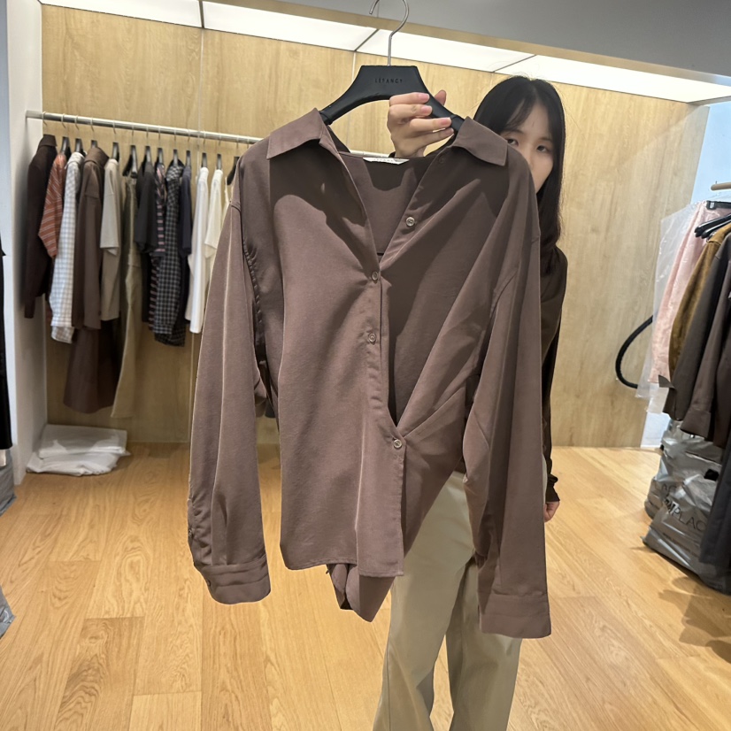 LEFANCY韓國代購女士新品真品時尚人氣推薦熱賣襯衫蕾絲衫LEFANCY襯衫/蕾絲衫圖色2