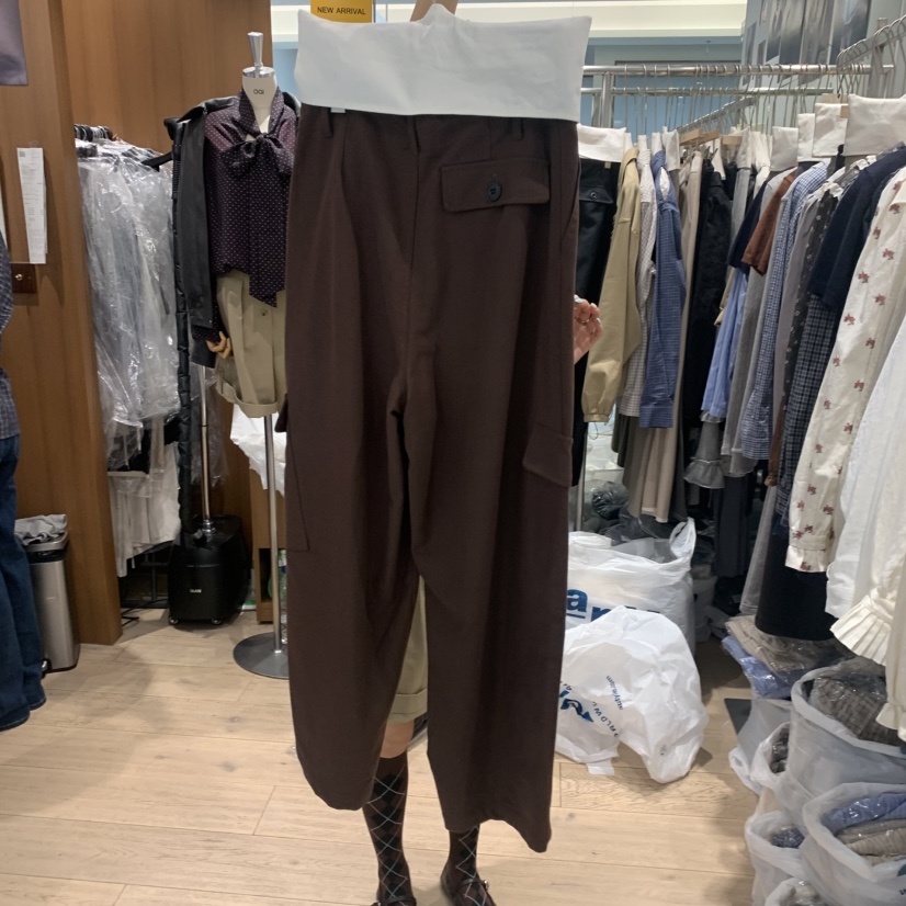 FLAT OGI韓國代購女裝新品時尚熱賣真品人氣推薦休閑褲口袋FLat OGI休閑褲