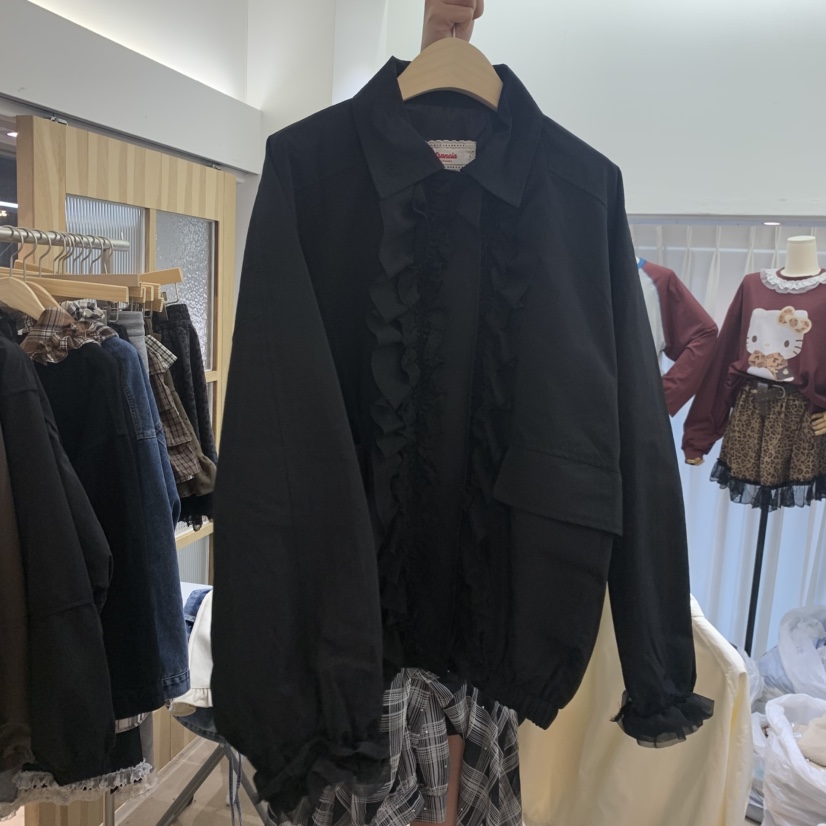 ARANCIA韓國直郵女裝新款推薦時尚人氣熱賣真品夾克荷葉邊ARANCIA夾克圖色2