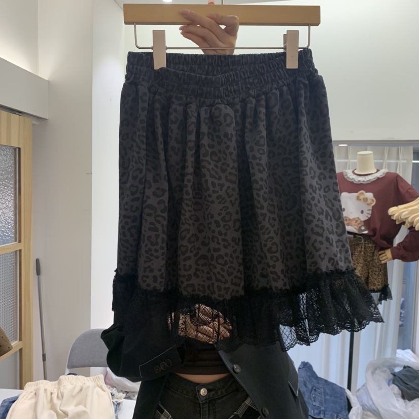 ARANCIA韓國代購女裝新款休閑真品半身裙中短裙不含腰帶豹紋ARANCIA半身裙/中短裙