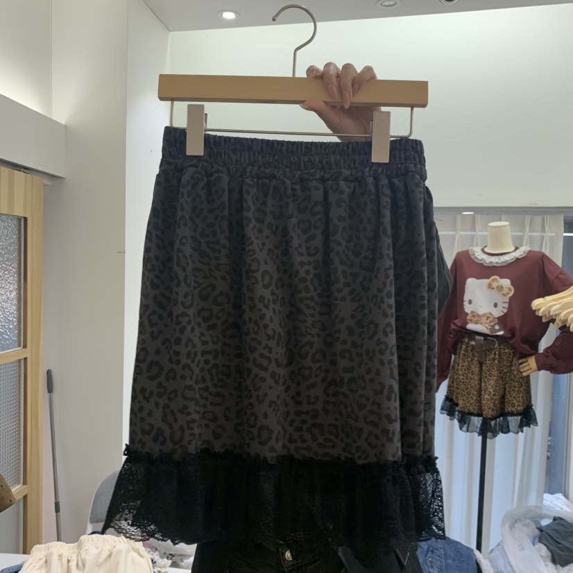 ARANCIA韓國代購女裝新款休閑真品半身裙中短裙不含腰帶豹紋ARANCIA半身裙/中短裙圖色2