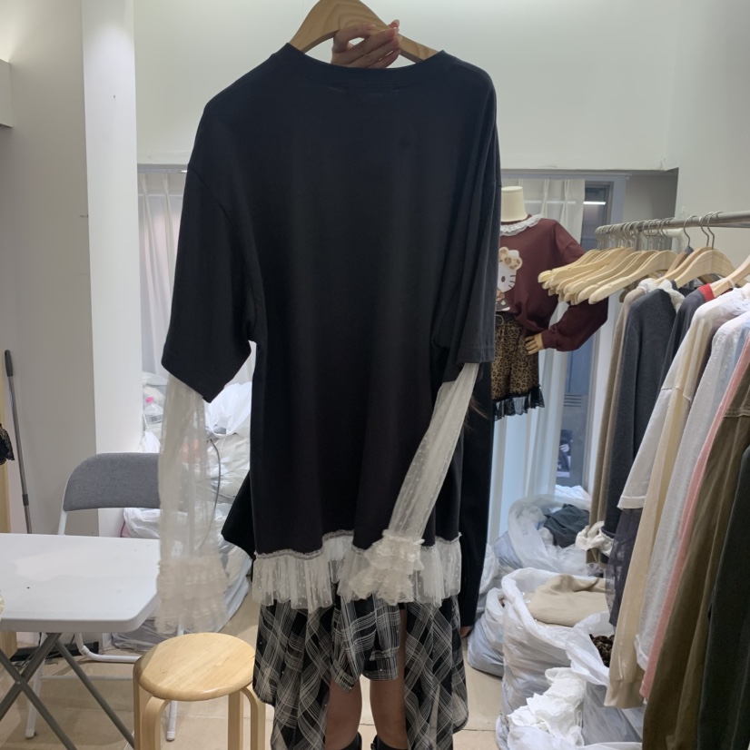 ARANCIA韓國代購女士新品人氣休閑時尚真品長袖T恤假兩件ARANCIA長袖T恤