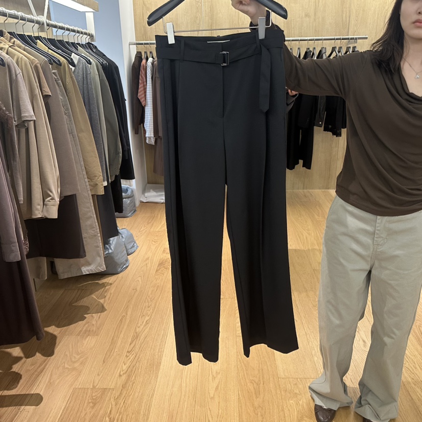 LEFANCY東大門代購女士新品推薦熱賣時尚人氣休閑休閑褲腰帶LEFANCY休閑褲圖色2