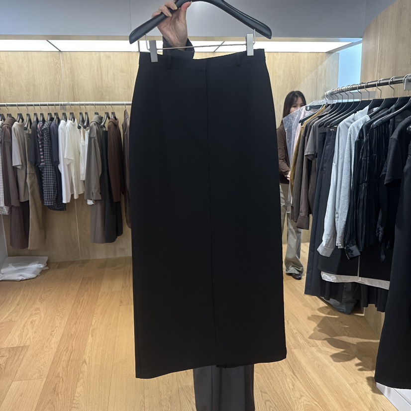 LEFANCY東大門直郵女士新品推薦休閑人氣時尚真品熱賣長裙LEFANCY長裙圖色2黑色
