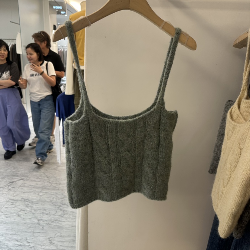 DE VENTI韓國直郵女士新款熱賣時尚人氣休閑推薦吊帶背心De VENTI吊帶/背心圖色4薄荷