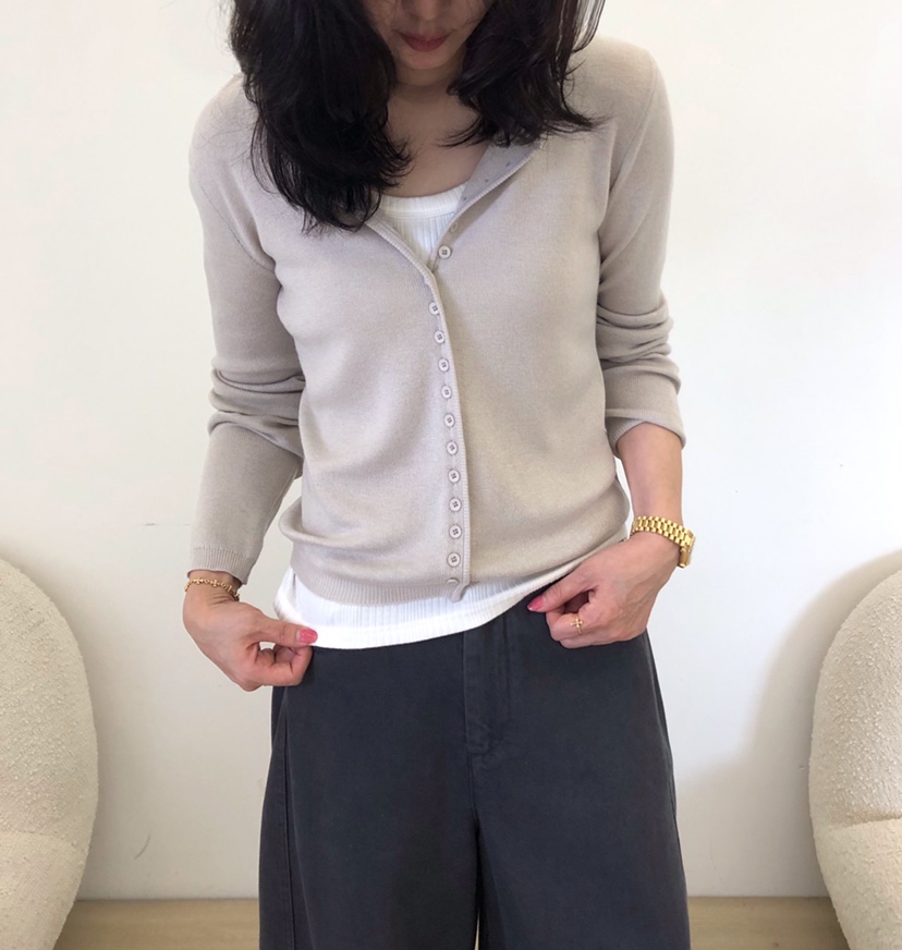 GLAD SOME東大門代購女裝新款時尚針織衫不含內搭羊毛開襟GLAD SOME針織衫