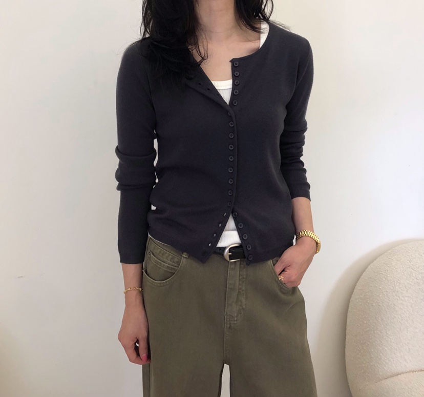 GLAD SOME東大門代購女裝新款時尚針織衫不含內搭羊毛開襟GLAD SOME針織衫