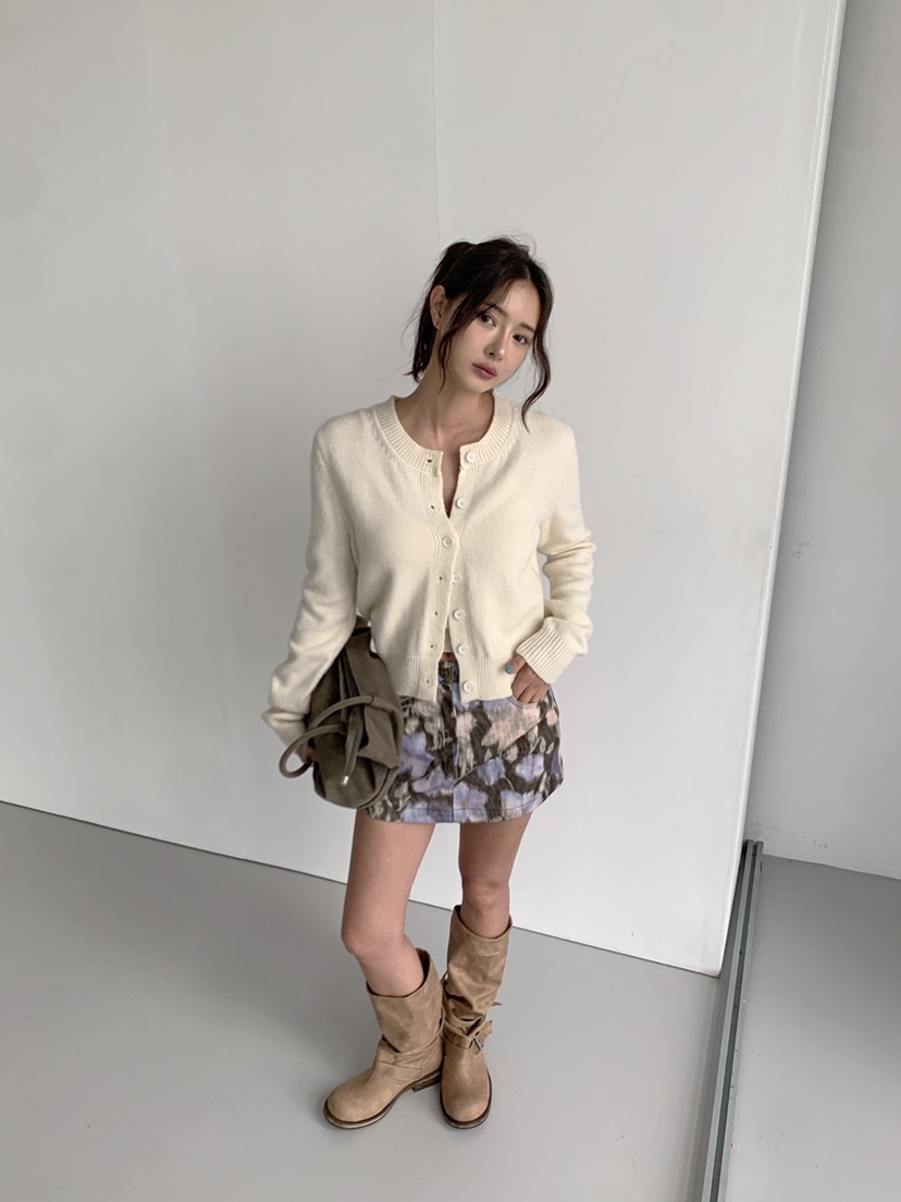 VERANDA東大門直郵女裝新款休閑推薦真品熱賣時尚短裙印花VERANDA短裙