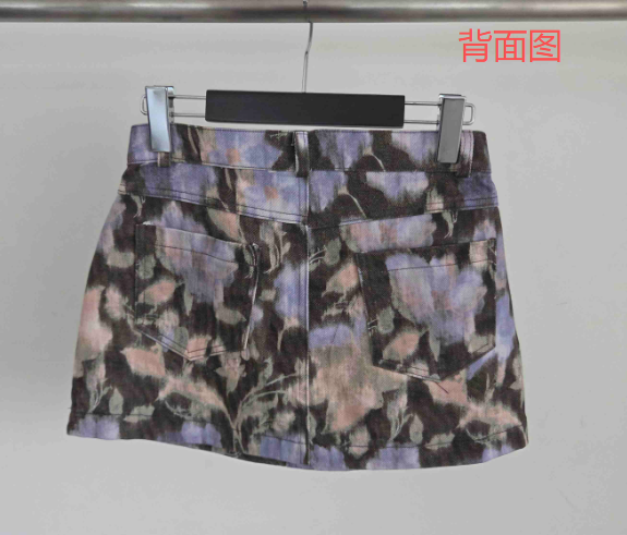 VERANDA東大門直郵女裝新款休閑推薦真品熱賣時尚短裙印花VERANDA短裙圖色2