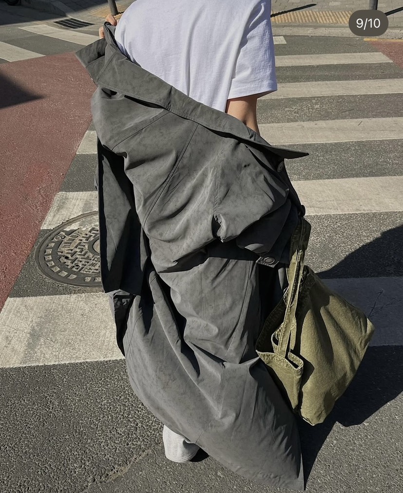 PAIRING東大門實拍女裝新款時尚推薦熱賣休閑真品長款風衣PAIRING長款風衣