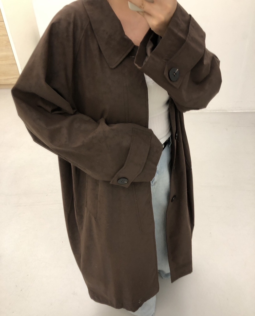 PAIRING東大門實拍女裝新款時尚推薦熱賣休閑真品長款風衣PAIRING長款風衣
