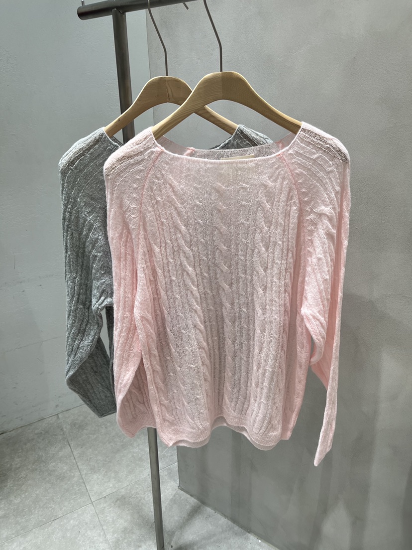 EVERCOMMERCE METICULOUSLY DESIGNED東大門直郵女士新款休閑針織衫馬海毛扭曲EVERCOMMERCE METICULOUSLY DESIGNED針織衫