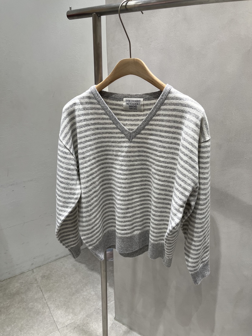 EVERCOMMERCE METICULOUSLY DESIGNED韓國代購女裝新款休閑針織衫V領EVERCOMMERCE METICULOUSLY DESIGNED針織衫圖色3
