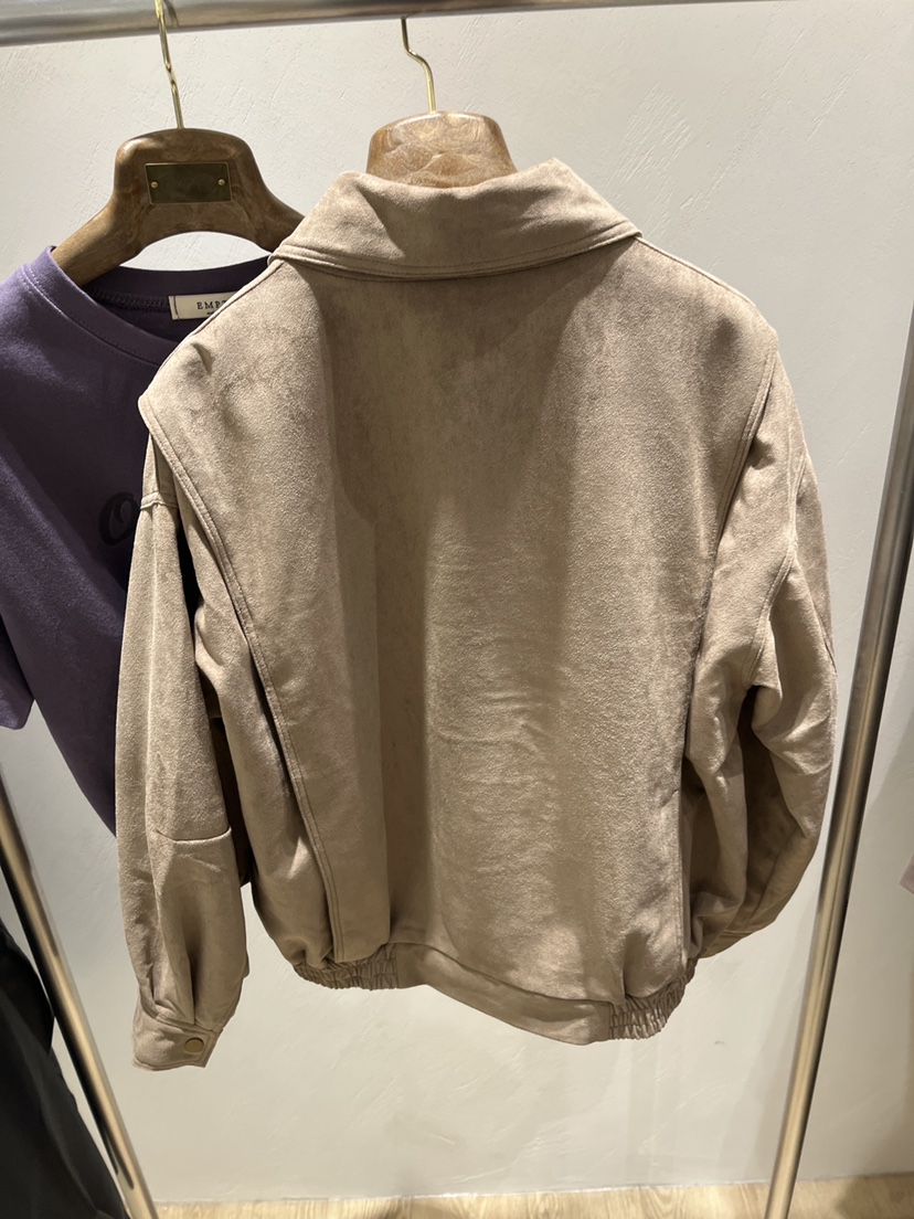 EMPTY東大門實拍女士新品時尚熱賣人氣真品休閑推薦夾克麂皮EMPTY夾克