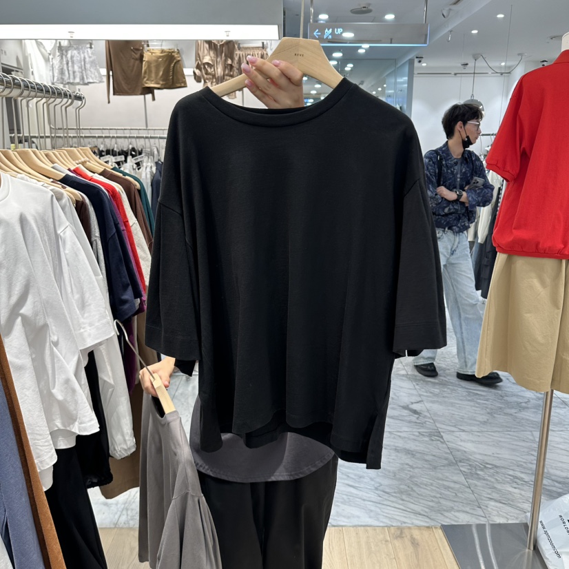REVE-L東大門代購女裝新品休閑時尚推薦熱賣人氣真品T恤REVE-LT恤圖色3