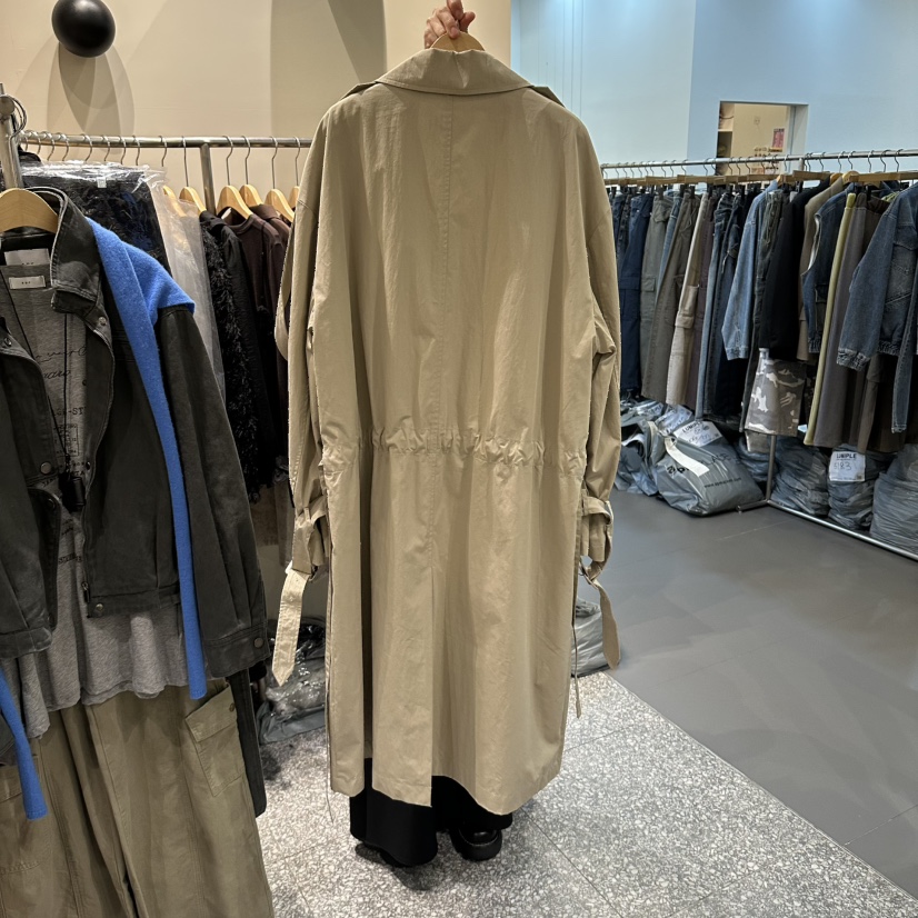 SOF韓國代購女裝新款推薦人氣時尚熱賣真品休閑長款風衣SOF長款風衣