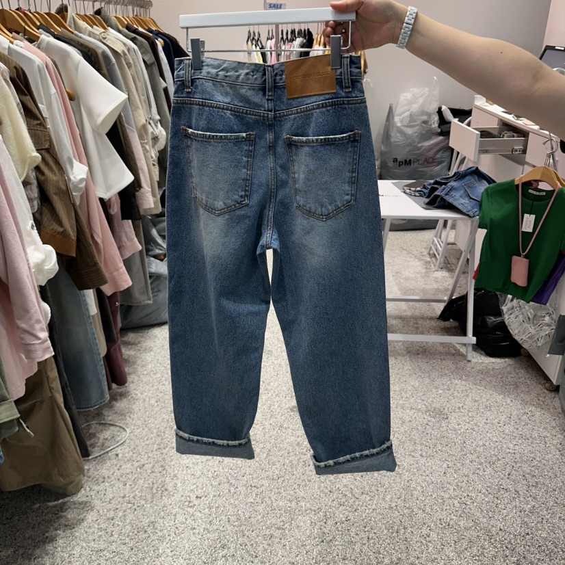 ATPZ韓國直郵女士新品真品休閑人氣推薦熱賣時尚牛仔褲ATTENTION PLEAES牛仔褲