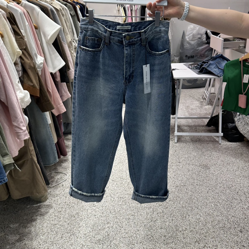 ATPZ韓國直郵女士新品真品休閑人氣推薦熱賣時尚牛仔褲ATTENTION PLEAES牛仔褲圖色1