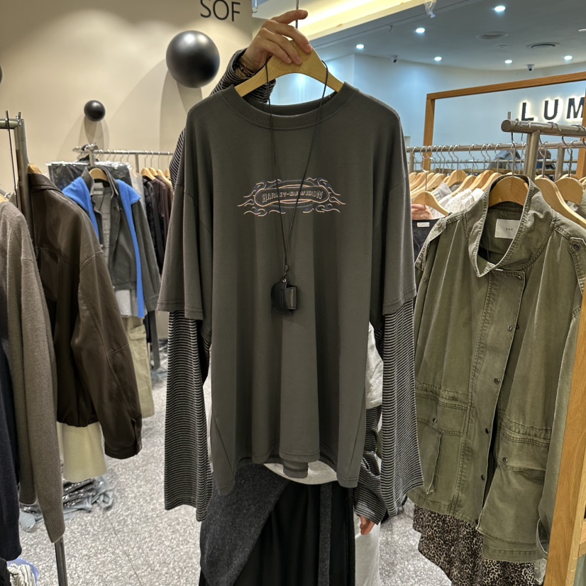 SOF韓國直郵女裝新品熱賣休閑時尚推薦人氣真品長袖T恤SOF長袖T恤圖色3