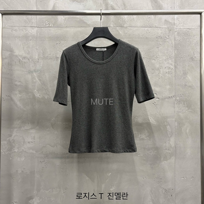 MUTE-P韓國代購女裝新款人氣時尚休閑熱賣推薦真品T恤MUTET恤圖色8深花灰色