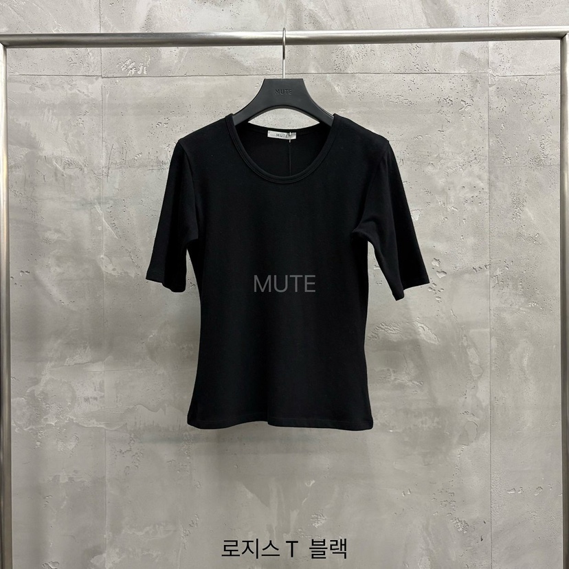 MUTE-P韓國代購女裝新款人氣時尚休閑熱賣推薦真品T恤MUTET恤圖色9黑色