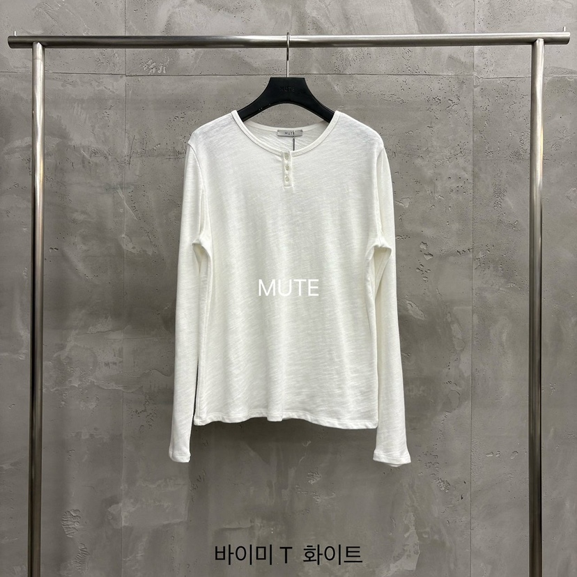 MUTE-P韓國代購女士新品人氣熱賣真品時尚推薦休閑長袖T恤MUTE長袖T恤圖色1