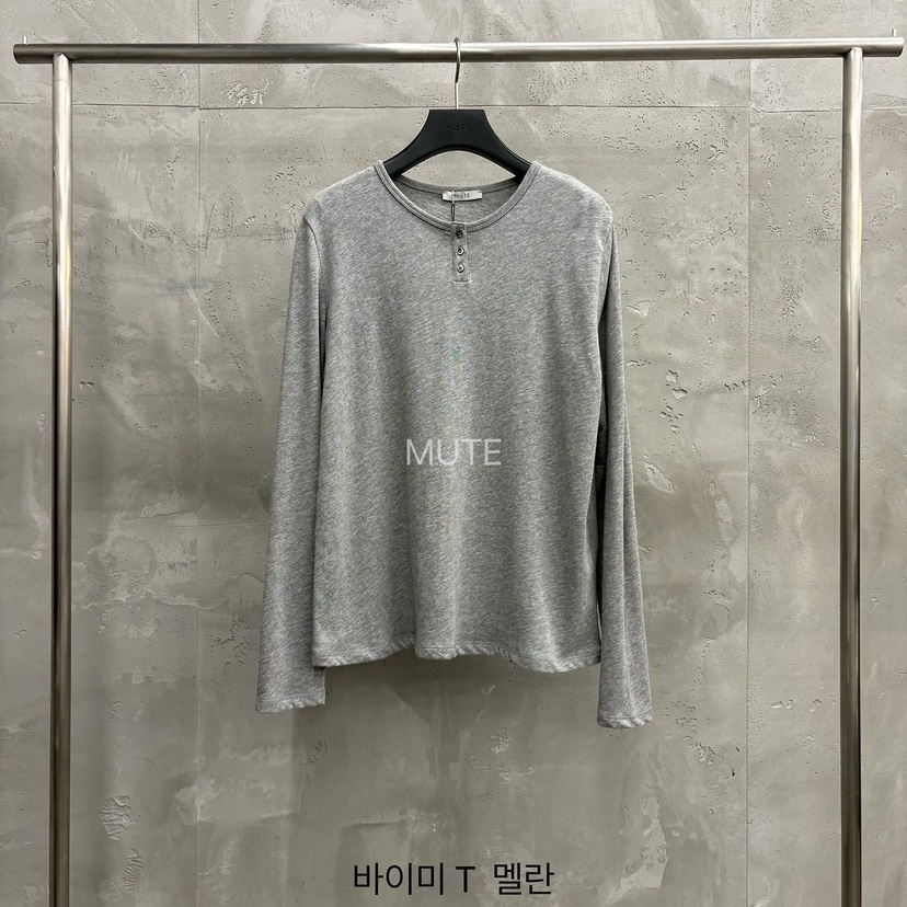 MUTE-P韓國代購女士新品人氣熱賣真品時尚推薦休閑長袖T恤MUTE長袖T恤圖色3