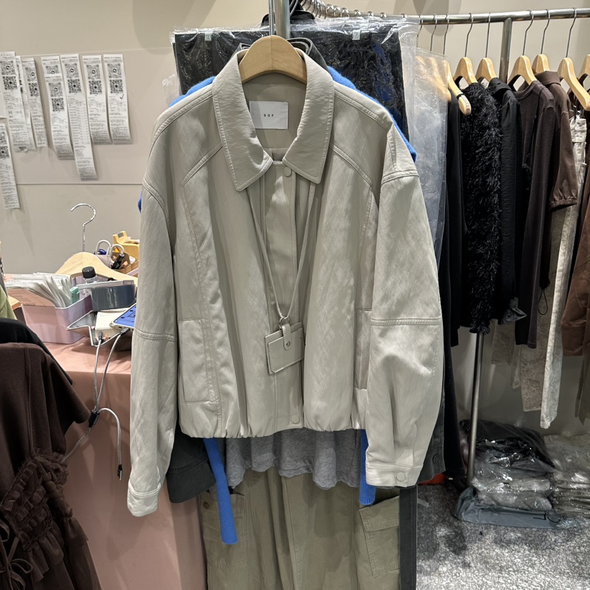 SOF東大門代購女裝新品推薦時尚真品熱賣人氣休閑夾克皮革SOF夾克圖色2