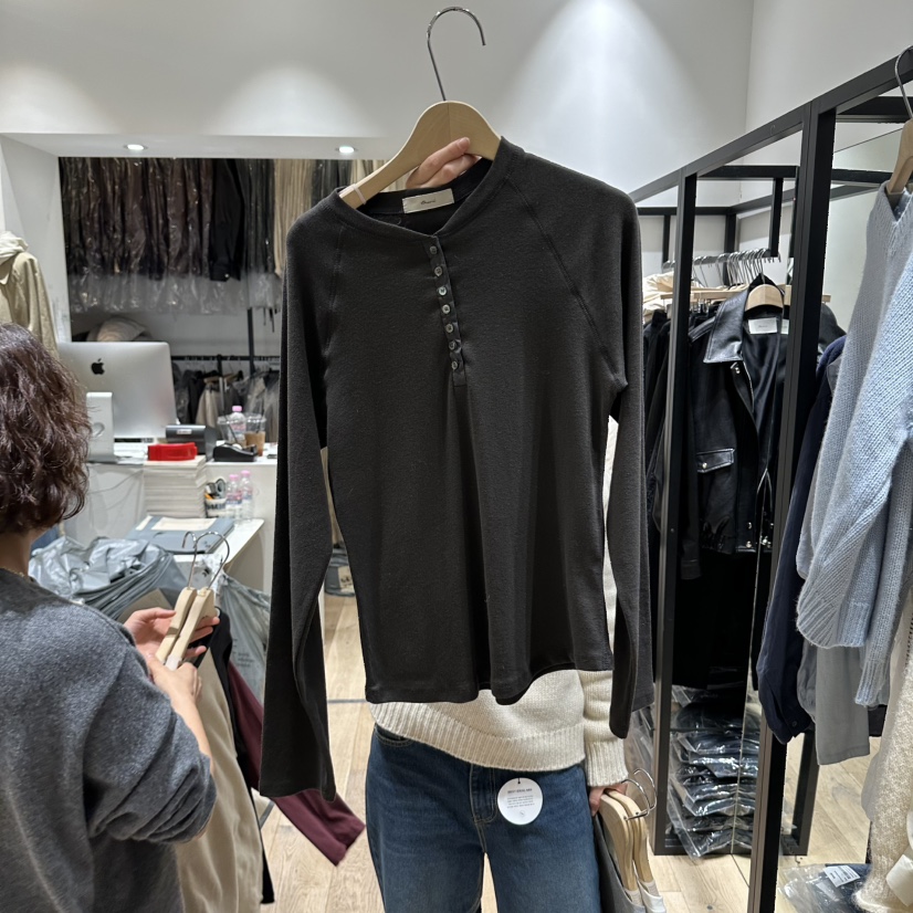 BRUNI/RICOTTA韓國直郵女士新品休閑真品時尚推薦長袖T恤BRUNI/RICOTTA長袖T恤圖色3