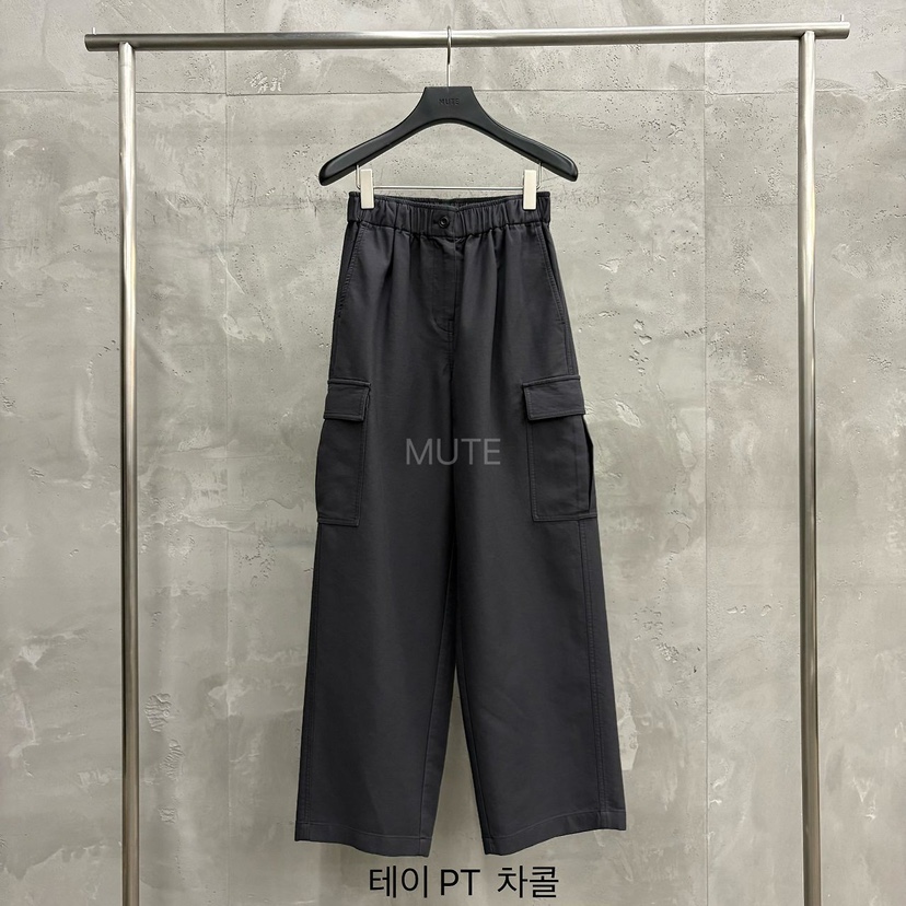 MUTE-P東大門實拍女士新品熱賣人氣時尚推薦休閑真品休閑褲MUTE休閑褲圖色3墨色
