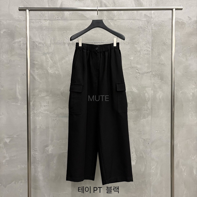 MUTE-P東大門實拍女士新品熱賣人氣時尚推薦休閑真品休閑褲MUTE休閑褲圖色4黑色