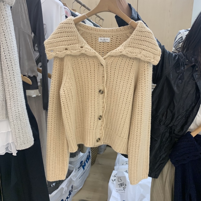 VILLABUTTON韓國直郵女裝新品推薦真品人氣針織衫羊毛開衫VILLA BUTTON針織衫圖色2