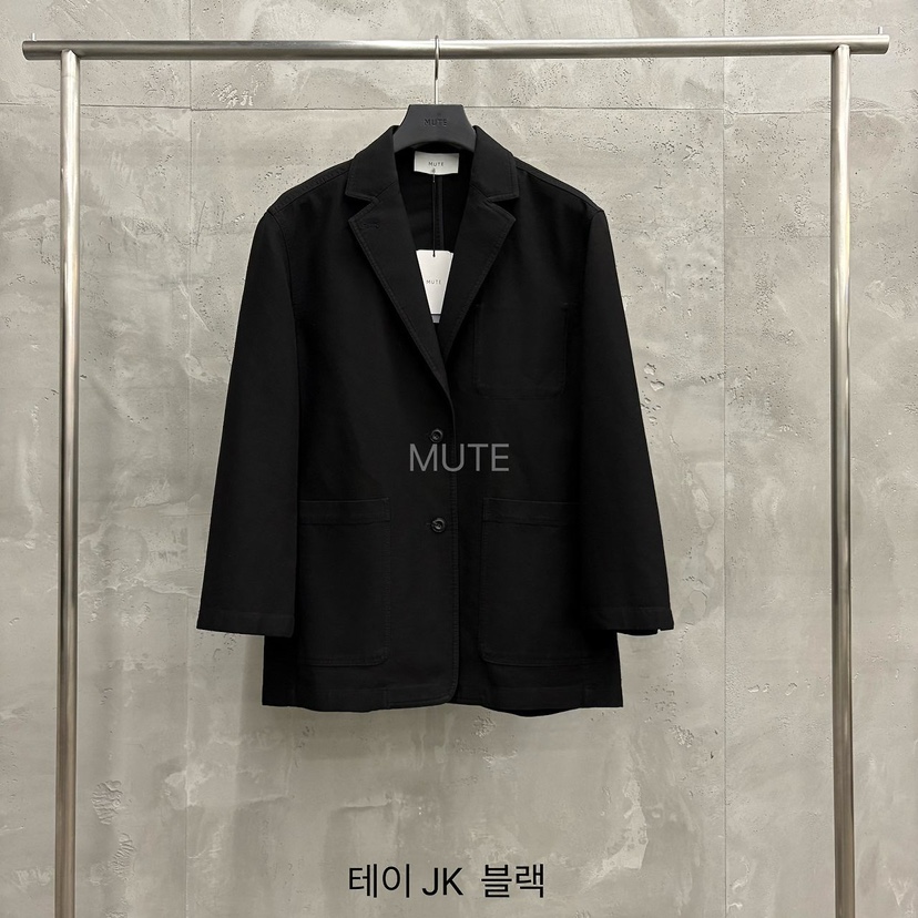 MUTE-P東大門代購女士新品真品時尚推薦休閑熱賣人氣夾克MUTE夾克圖色4黑色