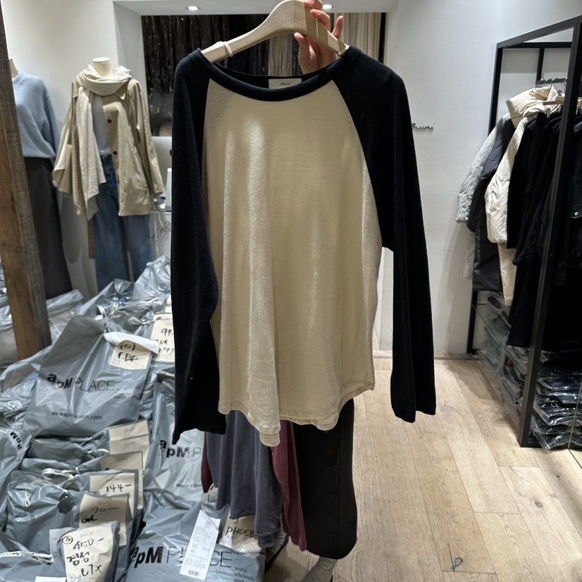 BRUNI/RICOTTA東大門直郵女裝新品推薦休閑人氣熱賣長袖T恤BRUNI/RICOTTA長袖T恤圖色1