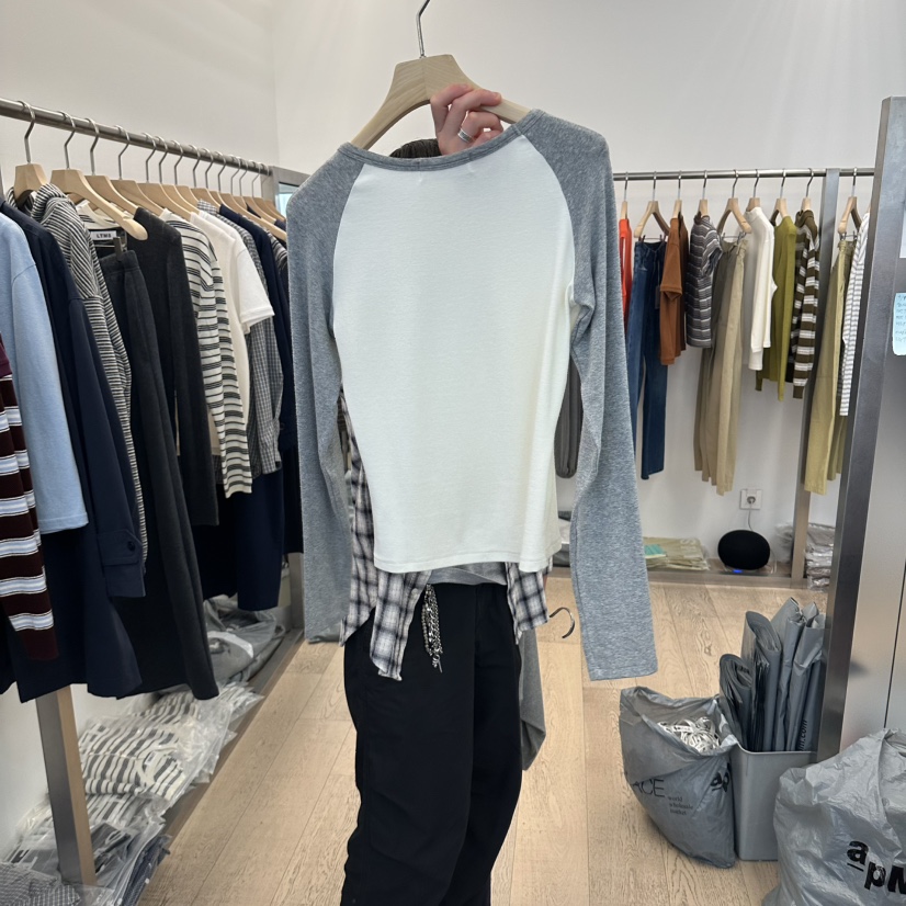 LTMS東大門代購女士新品真品時尚人氣推薦休閑熱賣長袖T恤LTMS長袖T恤