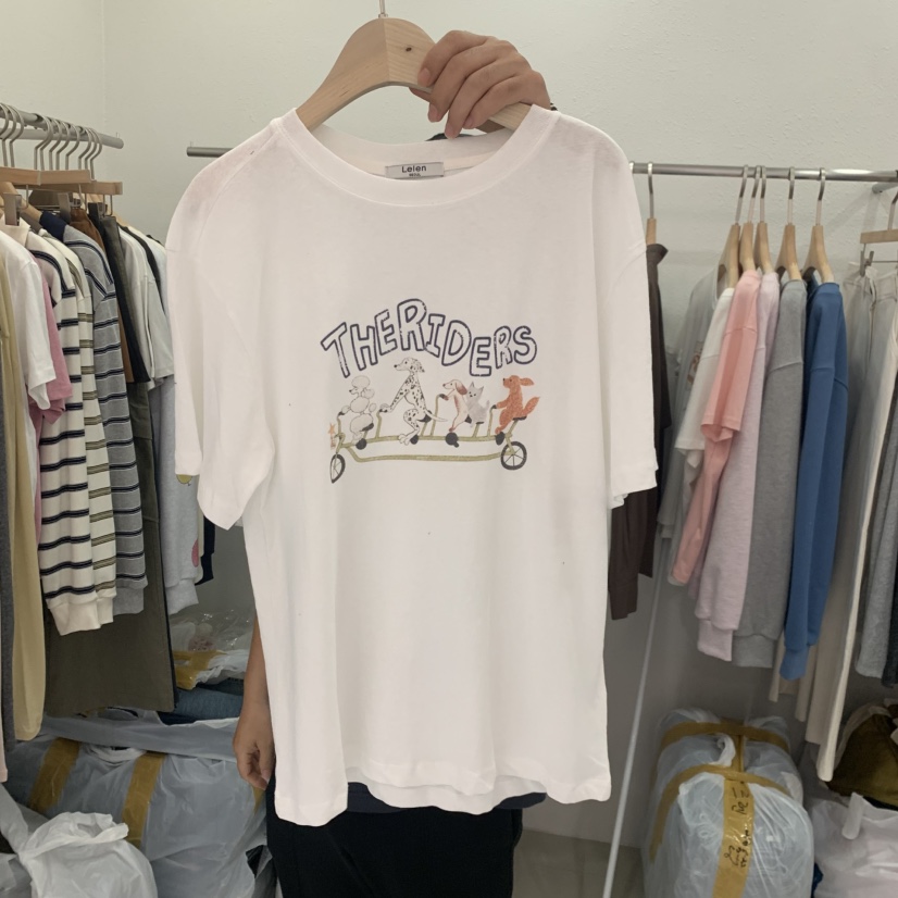 LELEN韓國直郵女士新品休閑熱賣推薦真品時尚人氣T恤LELENT恤圖色2